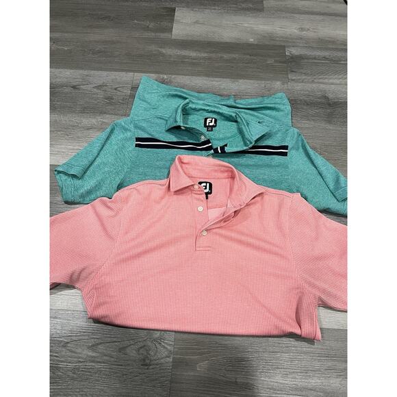 Foot Joy Men's (Lot Of 2) Pink/Aqua Size Small - Picture 1 of 8